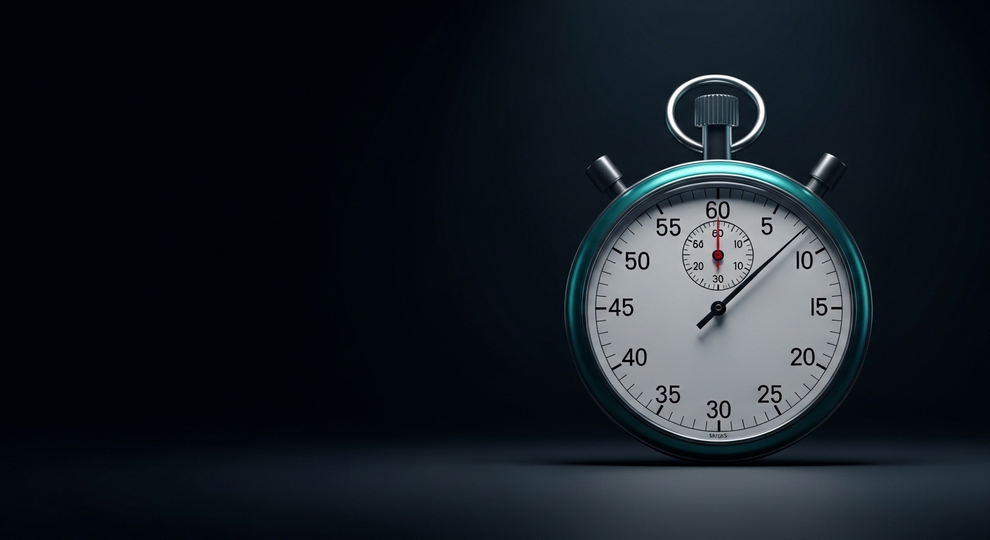 Stopwatch representing fast automated response times