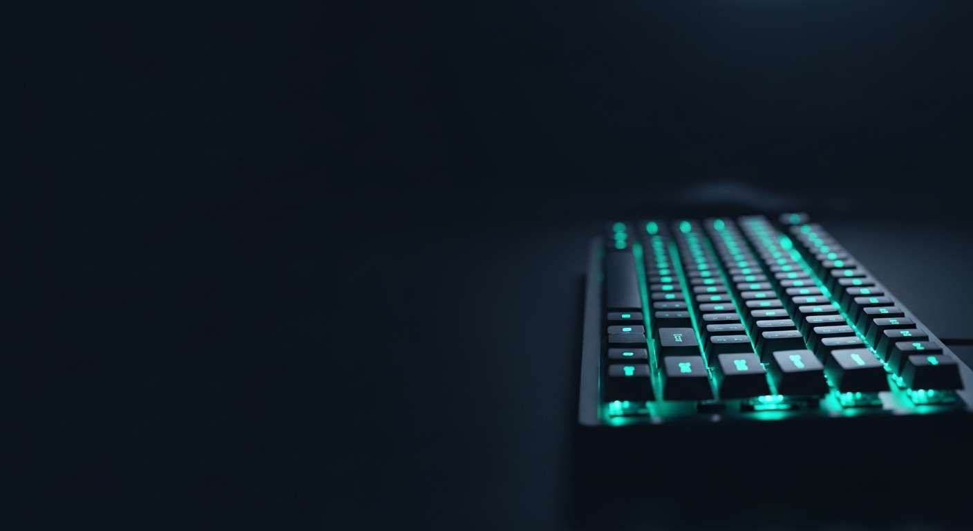 Mechanical keyboard representing hands-on team workflow integration