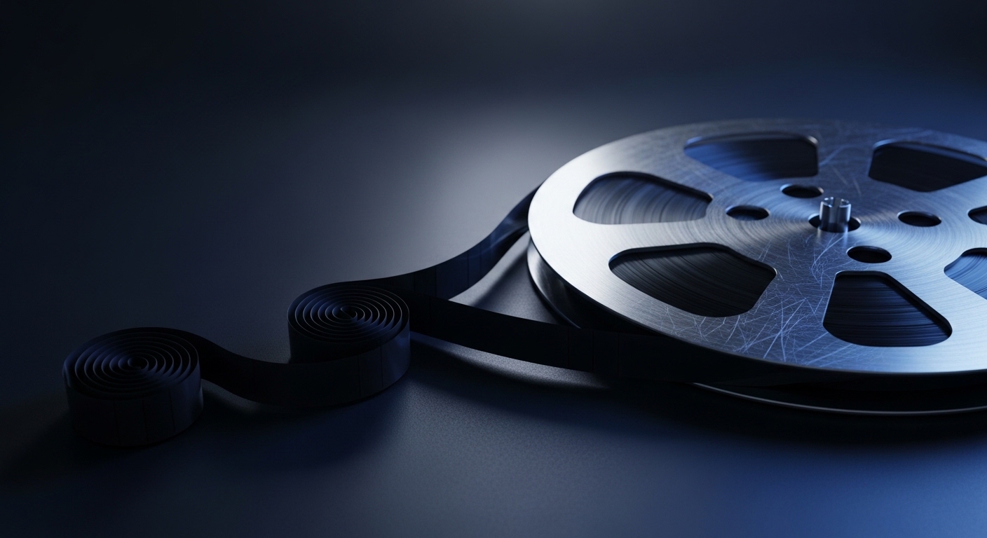 A coil of magnetic recording tape unspooling from a reel in the dark, representing a weekly AI research signal roundup, by Andre Cobham