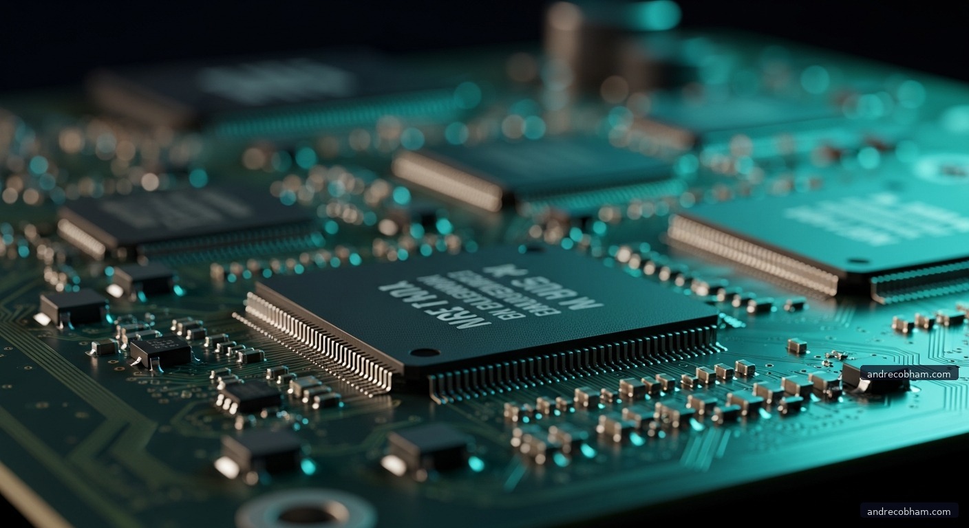 Integrated GPU circuit board closeup — local AI inference