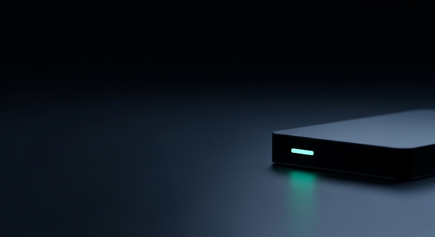 External hard drive representing verified backup systems